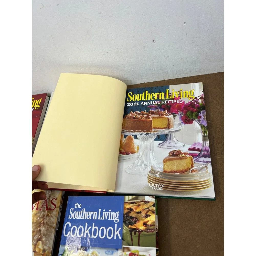 10 Southern Living Hardcover Cookbook Lot Annual Recipes Christmas All-Time Favs
